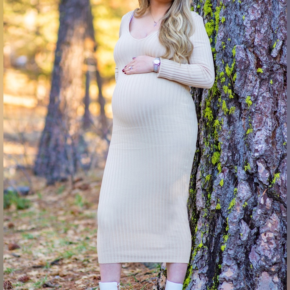 Maternity midi dress